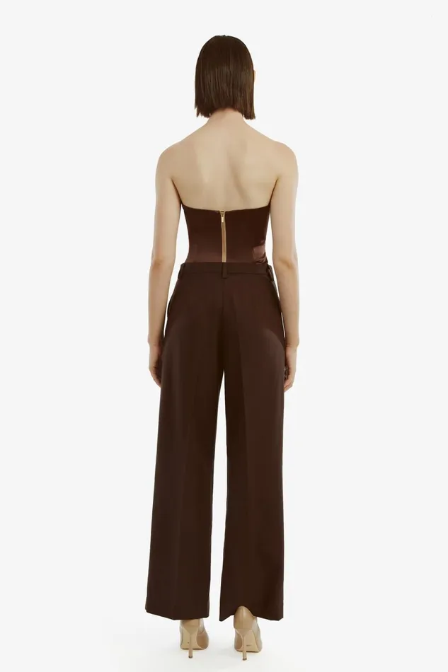 Women Bardot Pants Callista Pant In Dark Chocolate Dark Chocolate Women Bardot Pants Callista Pant In Dark Chocolate Dark Chocolate