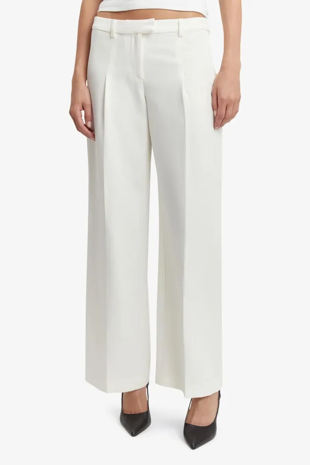 Women Bardot Pants Cassian Tailored Pant In Ivory Ivory Women Bardot Pants Cassian Tailored Pant In Ivory Ivory