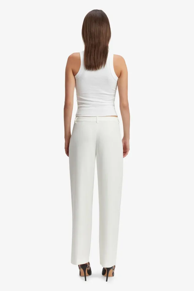 Women Bardot Pants Cassian Tailored Pant In Ivory Ivory Women Bardot Pants Cassian Tailored Pant In Ivory Ivory