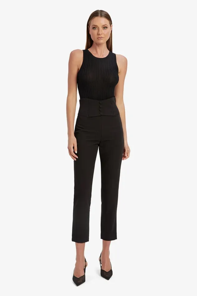 Women Bardot Pants Corset Pant In Black Black Women Bardot Pants Corset Pant In Black Black