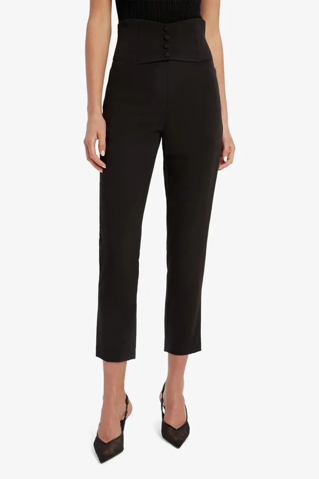 Women Bardot Pants Corset Pant In Black Black Women Bardot Pants Corset Pant In Black Black