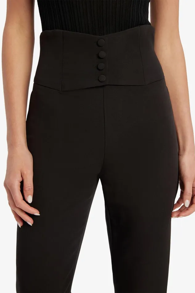 Women Bardot Pants Corset Pant In Black Black Women Bardot Pants Corset Pant In Black Black