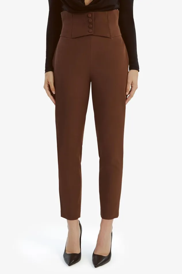 Women Bardot Pants Corset Pant In Chocolate Chocolate Women Bardot Pants Corset Pant In Chocolate Chocolate