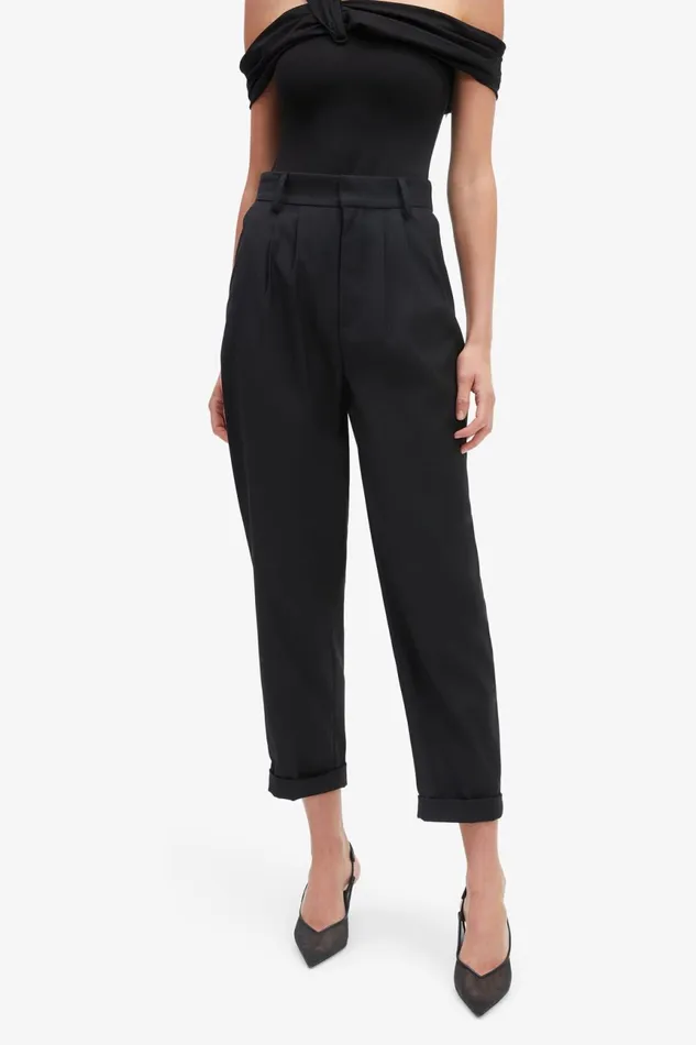 Women Bardot Pants Elandra Wide Pant In Black Black Women Bardot Pants Elandra Wide Pant In Black Black