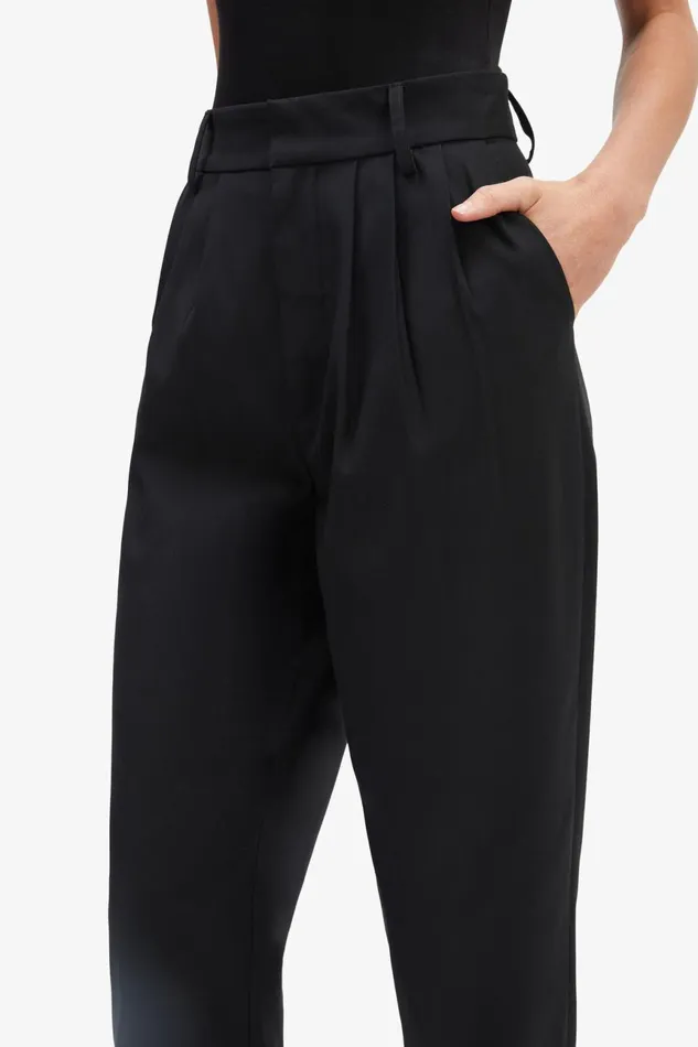 Women Bardot Pants Elandra Wide Pant In Black Black Women Bardot Pants Elandra Wide Pant In Black Black