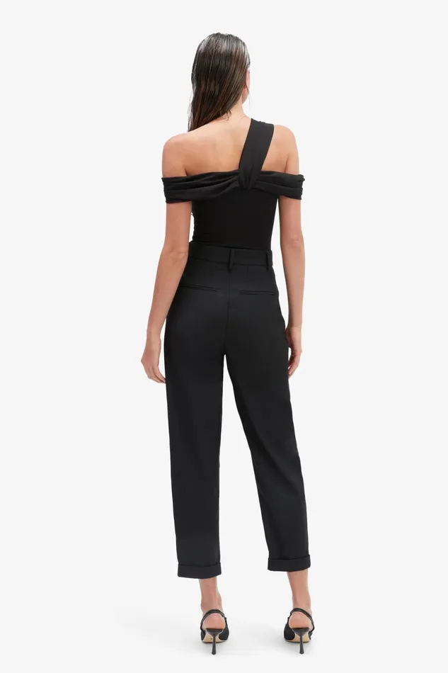 Women Bardot Pants Elandra Wide Pant In Black Black Women Bardot Pants Elandra Wide Pant In Black Black