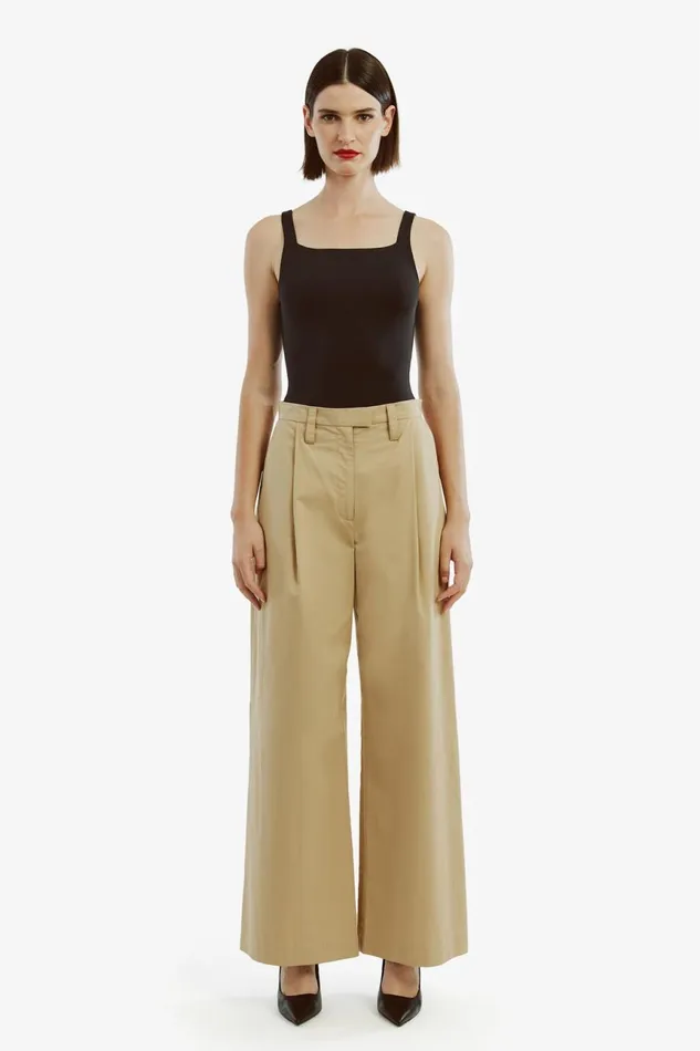 Women Bardot Pants Faith Relaxed Pant In Beige Beige Women Bardot Pants Faith Relaxed Pant In Beige Beige