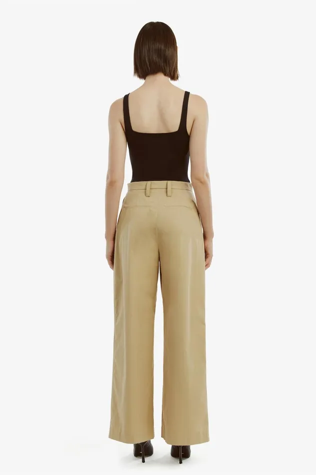 Women Bardot Pants Faith Relaxed Pant In Beige Beige Women Bardot Pants Faith Relaxed Pant In Beige Beige