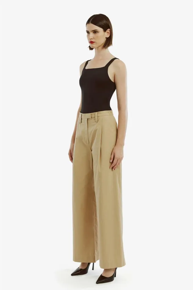 Women Bardot Pants Faith Relaxed Pant In Beige Beige Women Bardot Pants Faith Relaxed Pant In Beige Beige