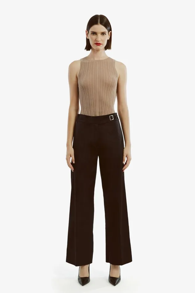 Women Bardot Pants Ilaria Straight Leg Pant In Black Black Women Bardot Pants Ilaria Straight Leg Pant In Black Black