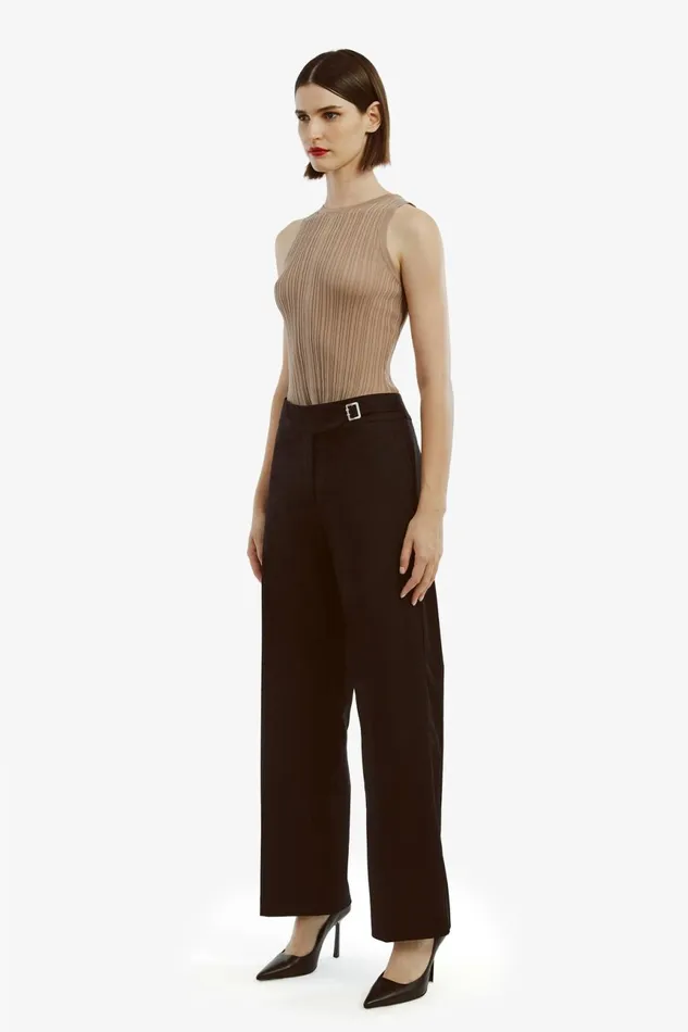 Women Bardot Pants Ilaria Straight Leg Pant In Black Black Women Bardot Pants Ilaria Straight Leg Pant In Black Black