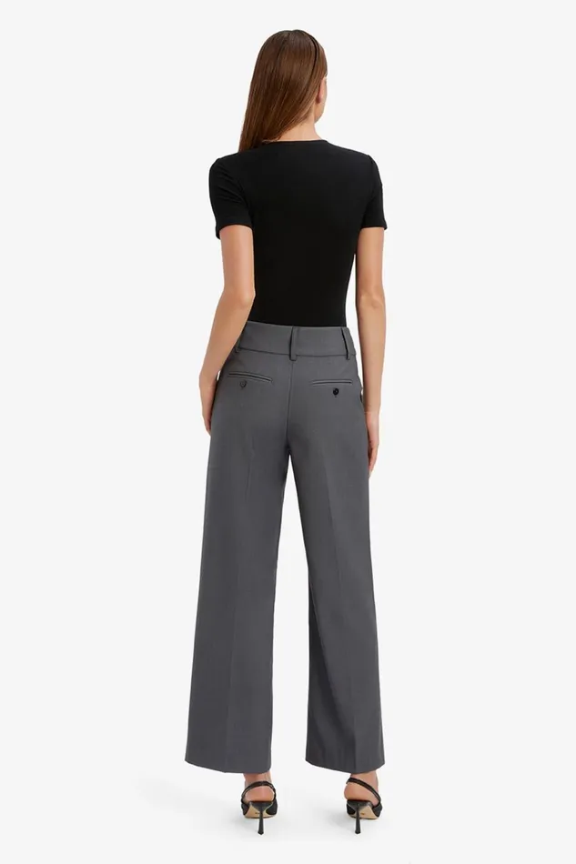 Women Bardot Pants Maika Straight Leg Pant In Dark Grey Dark Grey Women Bardot Pants Maika Straight Leg Pant In Dark Grey Dark Grey