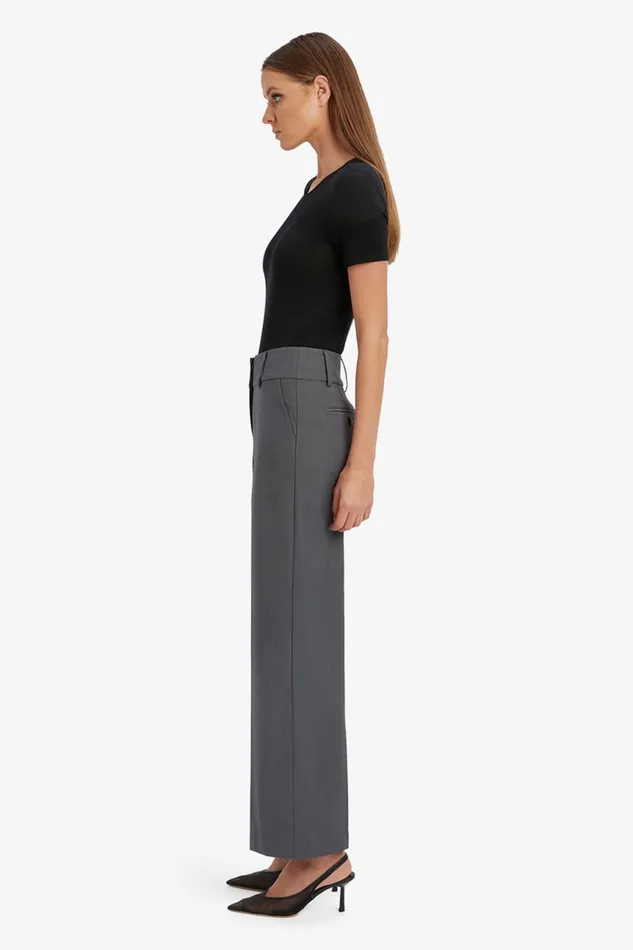 Women Bardot Pants Maika Straight Leg Pant In Dark Grey Dark Grey Women Bardot Pants Maika Straight Leg Pant In Dark Grey Dark Grey