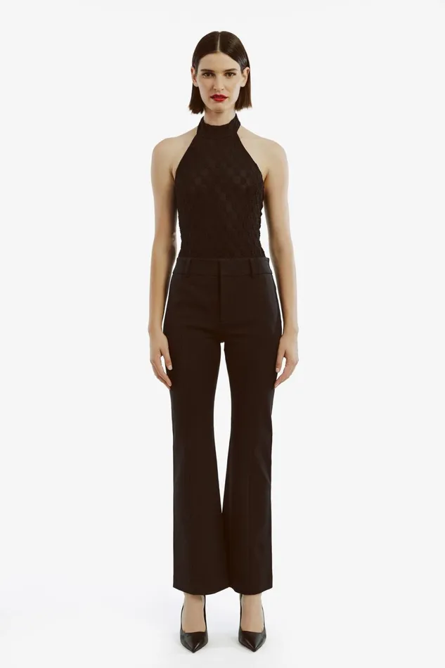 Women Bardot Pants Nella Bootleg Pant In Black Black Women Bardot Pants Nella Bootleg Pant In Black Black