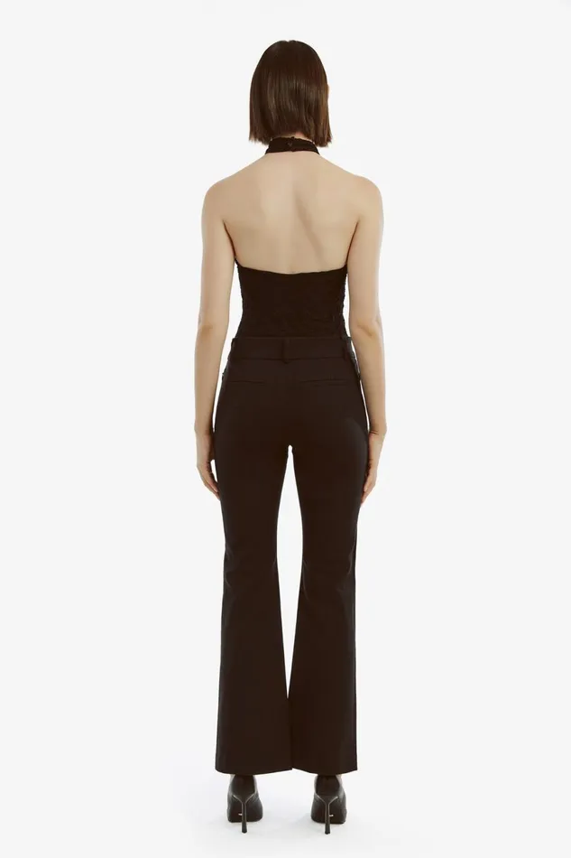 Women Bardot Pants Nella Bootleg Pant In Black Black Women Bardot Pants Nella Bootleg Pant In Black Black