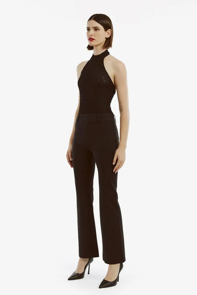 Women Bardot Pants Nella Bootleg Pant In Black Black Women Bardot Pants Nella Bootleg Pant In Black Black