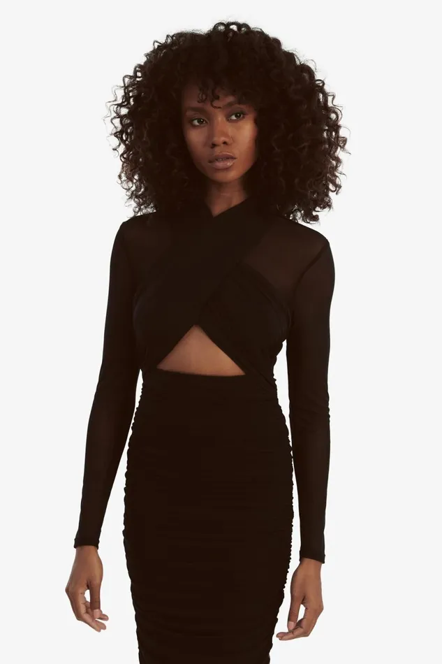 Women Bardot Party Dresses Aliyah Dress In Black Black Women Bardot Party Dresses Aliyah Dress In Black Black
