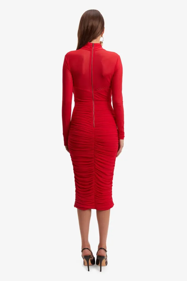 Women Bardot Party Dresses Aliyah Dress In Fire Red Fire Red Women Bardot Party Dresses Aliyah Dress In Fire Red Fire Red