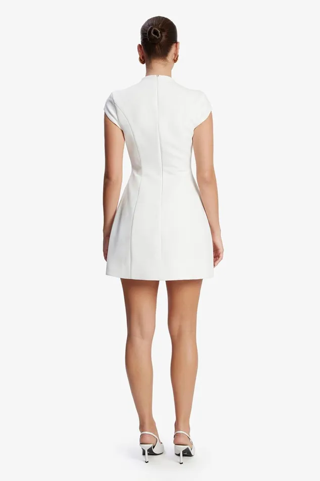 Women Bardot Party Dresses Delphi Hourglass Mini Dress In Orchid White Orchid White Women Bardot Party Dresses Delphi Hourglass Mini Dress In Orchid White Orchid White
