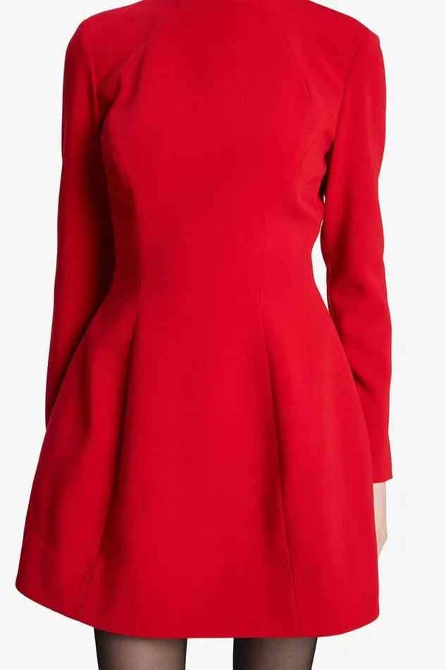 Women Bardot Party Dresses Delphi Long Sleeve Mini Dress In Deep Red Deep Red Women Bardot Party Dresses Delphi Long Sleeve Mini Dress In Deep Red Deep Red