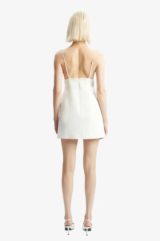 Women Bardot Party Dresses Ingrid Flower Mini Dress In Orchid White Orchid White Women Bardot Party Dresses Ingrid Flower Mini Dress In Orchid White Orchid White