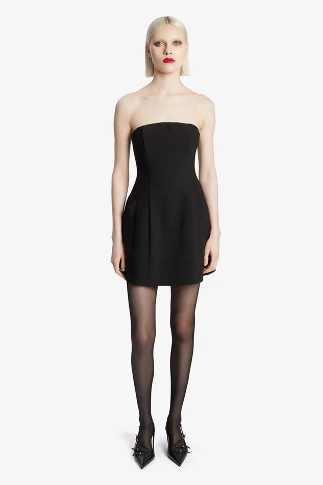 Women Bardot Party Dresses Karoline Trim Hourglass Dress In Black Black Women Bardot Party Dresses Karoline Trim Hourglass Dress In Black Black