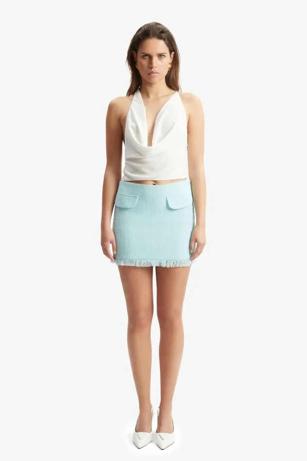 Women Bardot Party Tops Cherie Cowl Neck Top In Orchid White Orchid White Women Bardot Party Tops Cherie Cowl Neck Top In Orchid White Orchid White