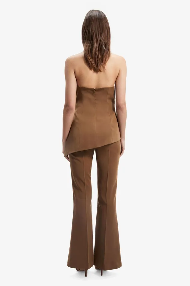 Women Bardot Party Tops Cosmos Strapless Top In Chocolate Chocolate Women Bardot Party Tops Cosmos Strapless Top In Chocolate Chocolate