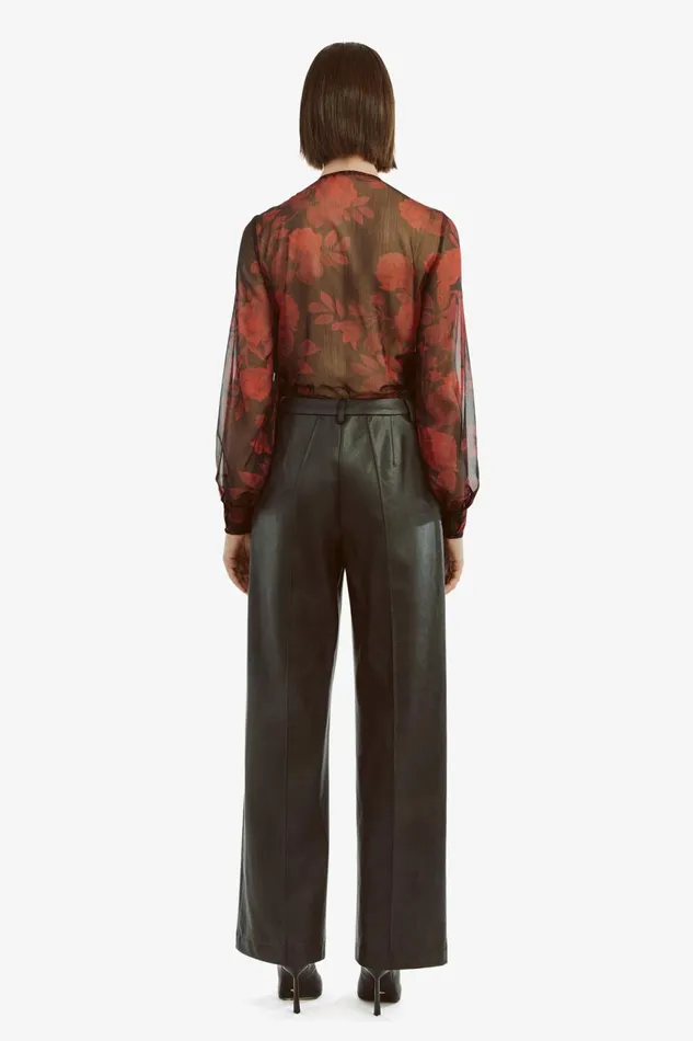 Women Bardot Party Tops Diana Wrap Top In Red Floral Red Floral Women Bardot Party Tops Diana Wrap Top In Red Floral Red Floral