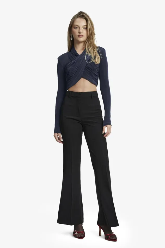 Women Bardot Shirts and Blouses Aliyah Top In Navy Navy Women Bardot Shirts and Blouses Aliyah Top In Navy Navy