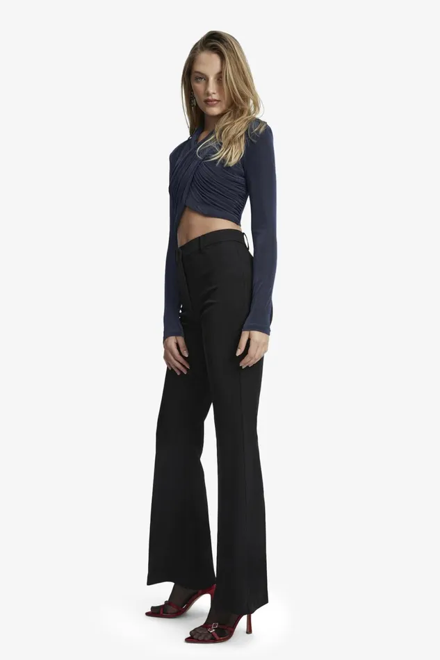 Women Bardot Shirts and Blouses Aliyah Top In Navy Navy Women Bardot Shirts and Blouses Aliyah Top In Navy Navy