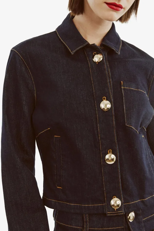 Women Bardot Shirts and Blouses Lorenzo Denim Shirt In Dark Dark Women Bardot Shirts and Blouses Lorenzo Denim Shirt In Dark Dark