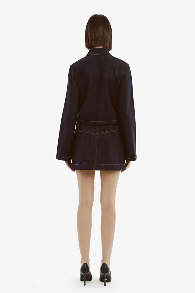 Women Bardot Shirts and Blouses Lorenzo Denim Shirt In Dark Dark Women Bardot Shirts and Blouses Lorenzo Denim Shirt In Dark Dark