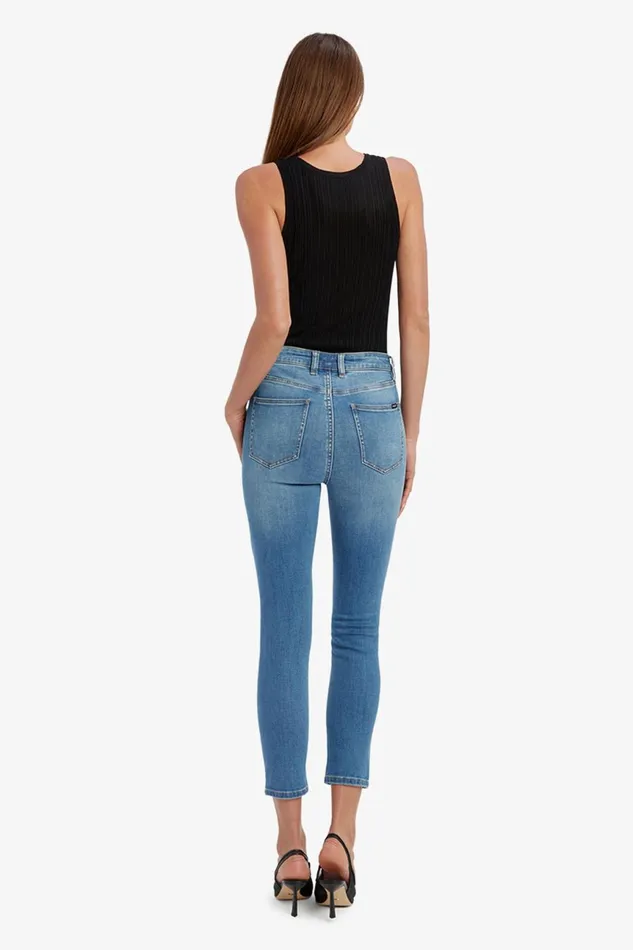 Women Bardot Skinny Jean Khloe Hi Crop Jeans In Dark Denim Dark Denim Women Bardot Skinny Jean Khloe Hi Crop Jeans In Dark Denim Dark Denim