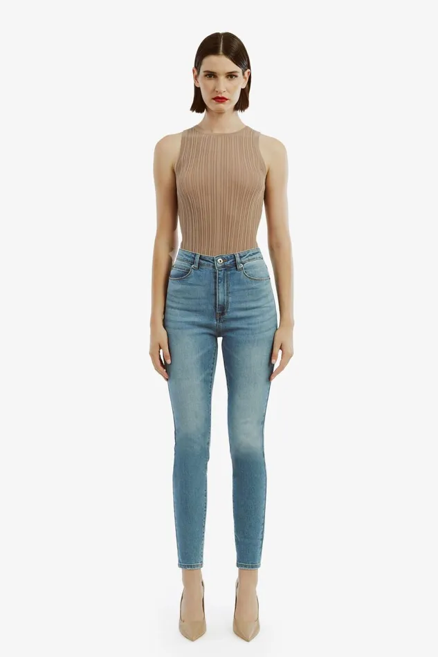 Women Bardot Skinny Jean Khloe Hi Jeans In Dark Denim Dark Denim Women Bardot Skinny Jean Khloe Hi Jeans In Dark Denim Dark Denim