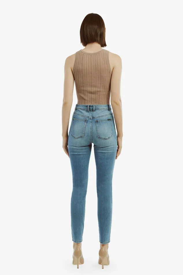 Women Bardot Skinny Jean Khloe Hi Jeans In Dark Denim Dark Denim Women Bardot Skinny Jean Khloe Hi Jeans In Dark Denim Dark Denim