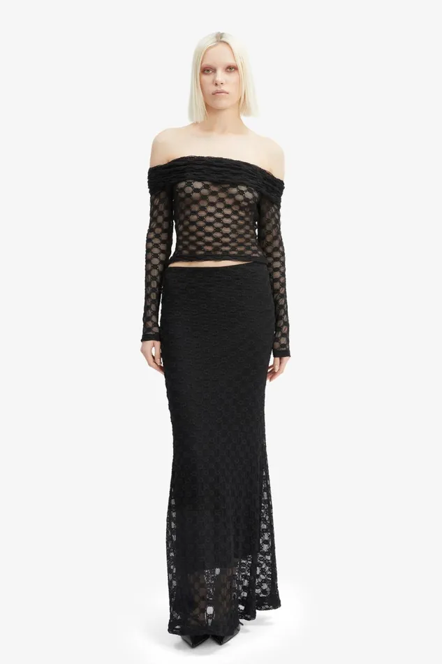 Women Bardot Skirts Adoni Mid Rise Maxi Skirt In Black Black Women Bardot Skirts Adoni Mid Rise Maxi Skirt In Black Black
