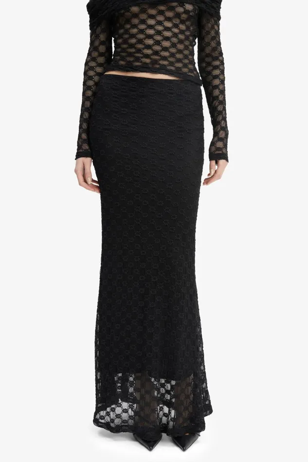 Women Bardot Skirts Adoni Mid Rise Maxi Skirt In Black Black Women Bardot Skirts Adoni Mid Rise Maxi Skirt In Black Black