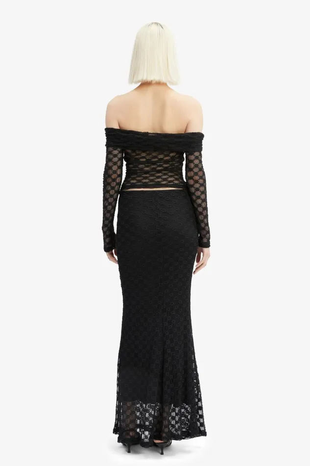 Women Bardot Skirts Adoni Mid Rise Maxi Skirt In Black Black Women Bardot Skirts Adoni Mid Rise Maxi Skirt In Black Black