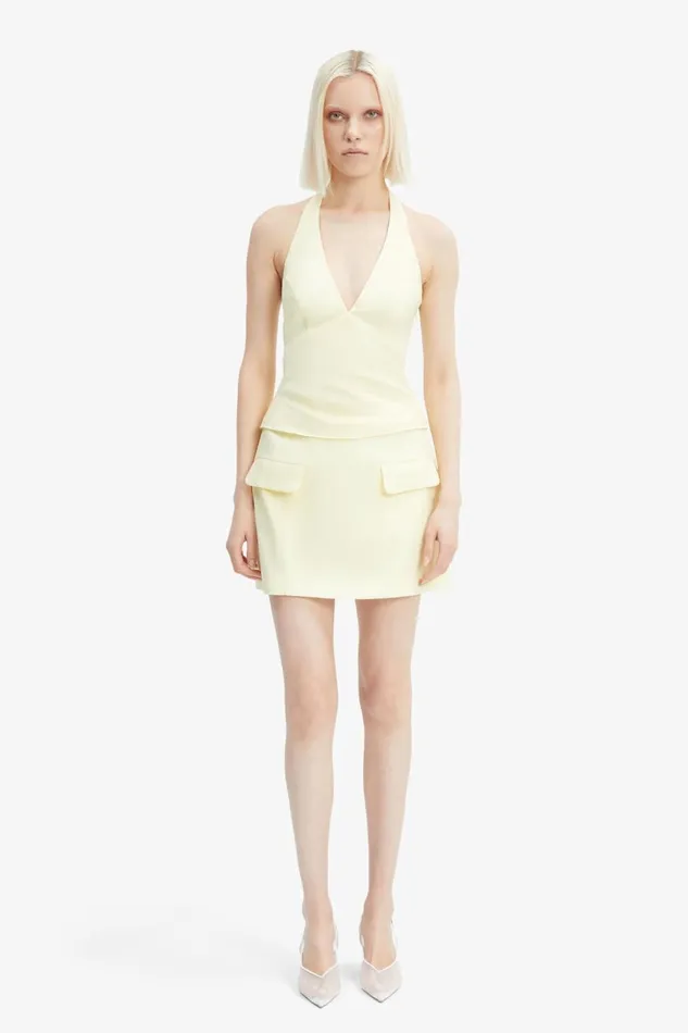 Women Bardot Skirts Delphi Linen Mini Skirt In Canary Yellow Canary Yellow Women Bardot Skirts Delphi Linen Mini Skirt In Canary Yellow Canary Yellow