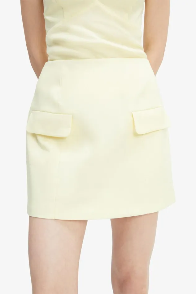 Women Bardot Skirts Delphi Linen Mini Skirt In Canary Yellow Canary Yellow Women Bardot Skirts Delphi Linen Mini Skirt In Canary Yellow Canary Yellow