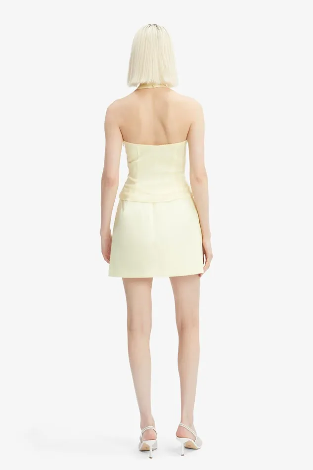 Women Bardot Skirts Delphi Linen Mini Skirt In Canary Yellow Canary Yellow Women Bardot Skirts Delphi Linen Mini Skirt In Canary Yellow Canary Yellow