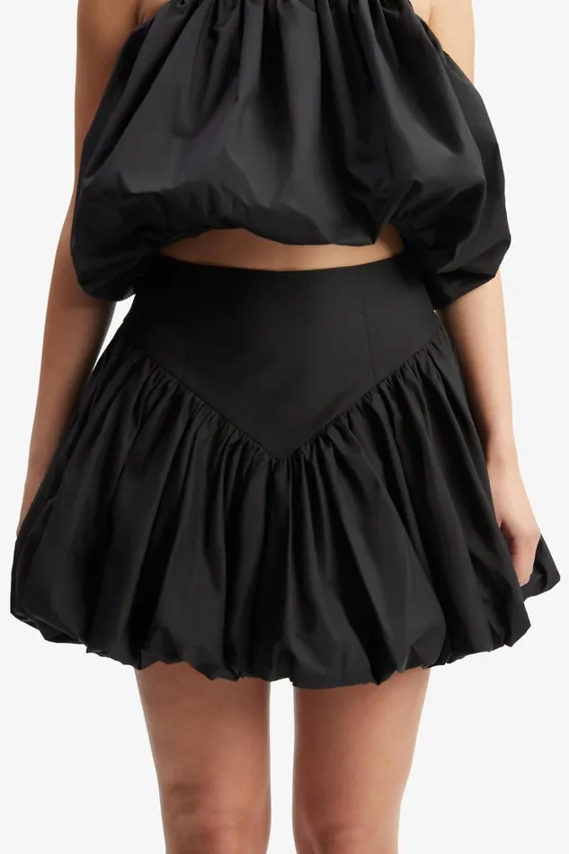 Women Bardot Skirts Lissett Poplin Mini Skirt In Black Black Women Bardot Skirts Lissett Poplin Mini Skirt In Black Black