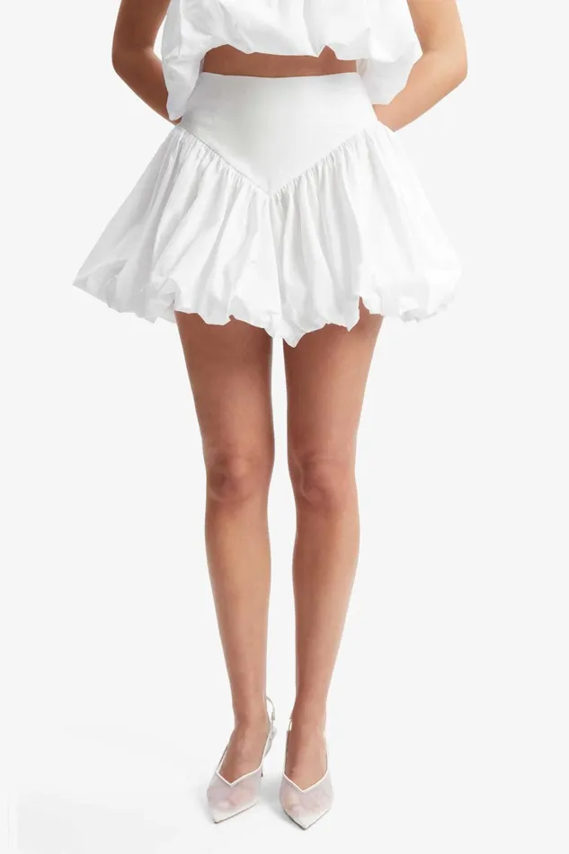 Women Bardot Skirts Lissett Poplin Mini Skirt In Orchid White Orchid White Women Bardot Skirts Lissett Poplin Mini Skirt In Orchid White Orchid White