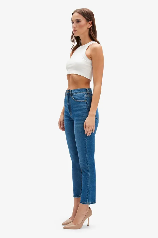 Women Bardot Straight Jean Heidi Straight Leg Jeans In Dark Denim Dark Denim Women Bardot Straight Jean Heidi Straight Leg Jeans In Dark Denim Dark Denim