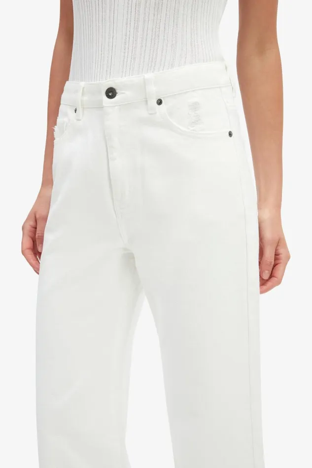Women Bardot Straight Jean Pia Straight Jeans In Ivory Ivory Women Bardot Straight Jean Pia Straight Jeans In Ivory Ivory