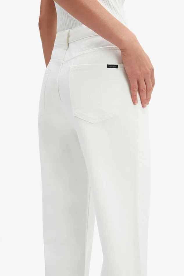 Women Bardot Straight Jean Pia Straight Jeans In Ivory Ivory Women Bardot Straight Jean Pia Straight Jeans In Ivory Ivory