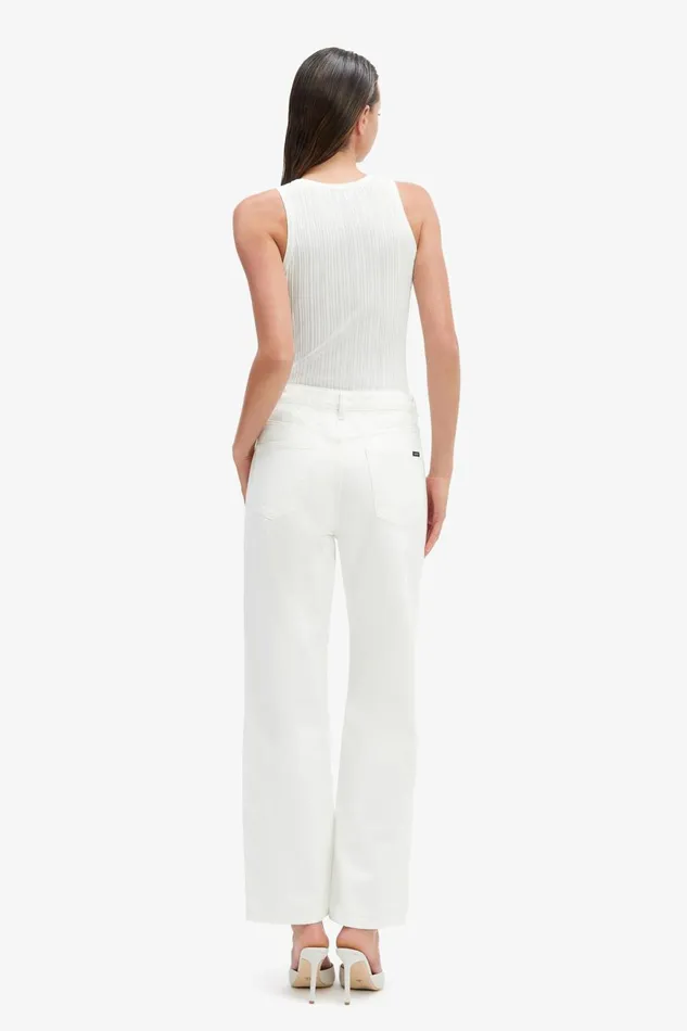 Women Bardot Straight Jean Pia Straight Jeans In Ivory Ivory Women Bardot Straight Jean Pia Straight Jeans In Ivory Ivory