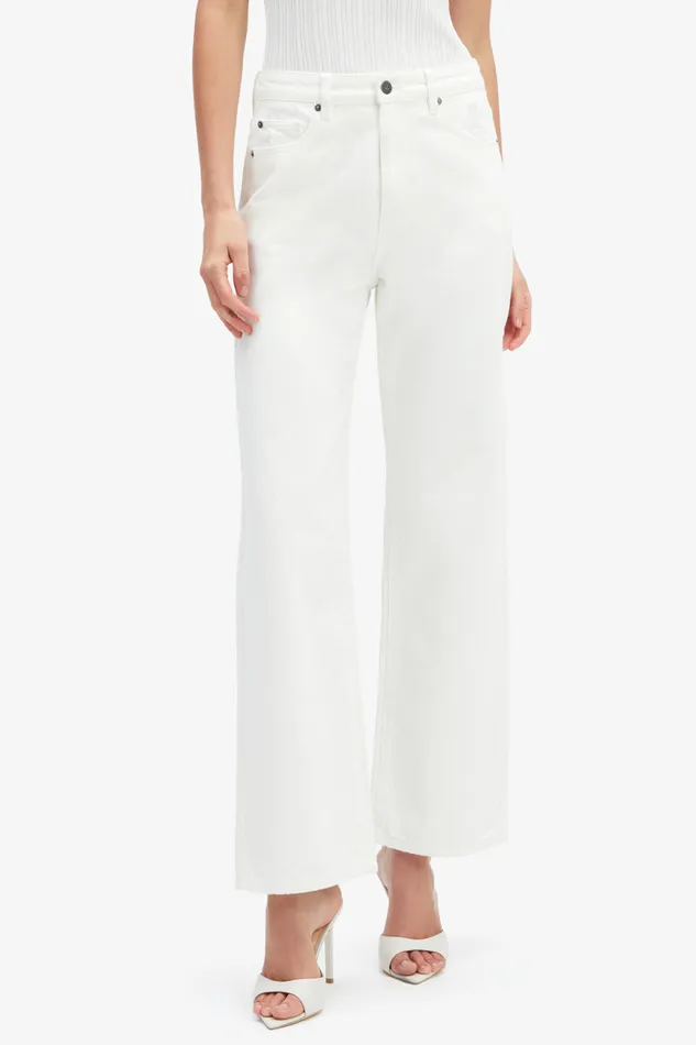Women Bardot Straight Jean Pia Straight Jeans In Ivory Ivory Women Bardot Straight Jean Pia Straight Jeans In Ivory Ivory