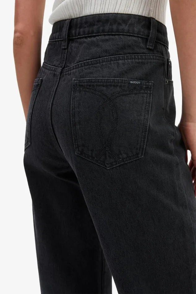 Women Bardot Wide Jean Cindy Wide Full Leg Jeans In Washed Black Washed Black Women Bardot Wide Jean Cindy Wide Full Leg Jeans In Washed Black Washed Black